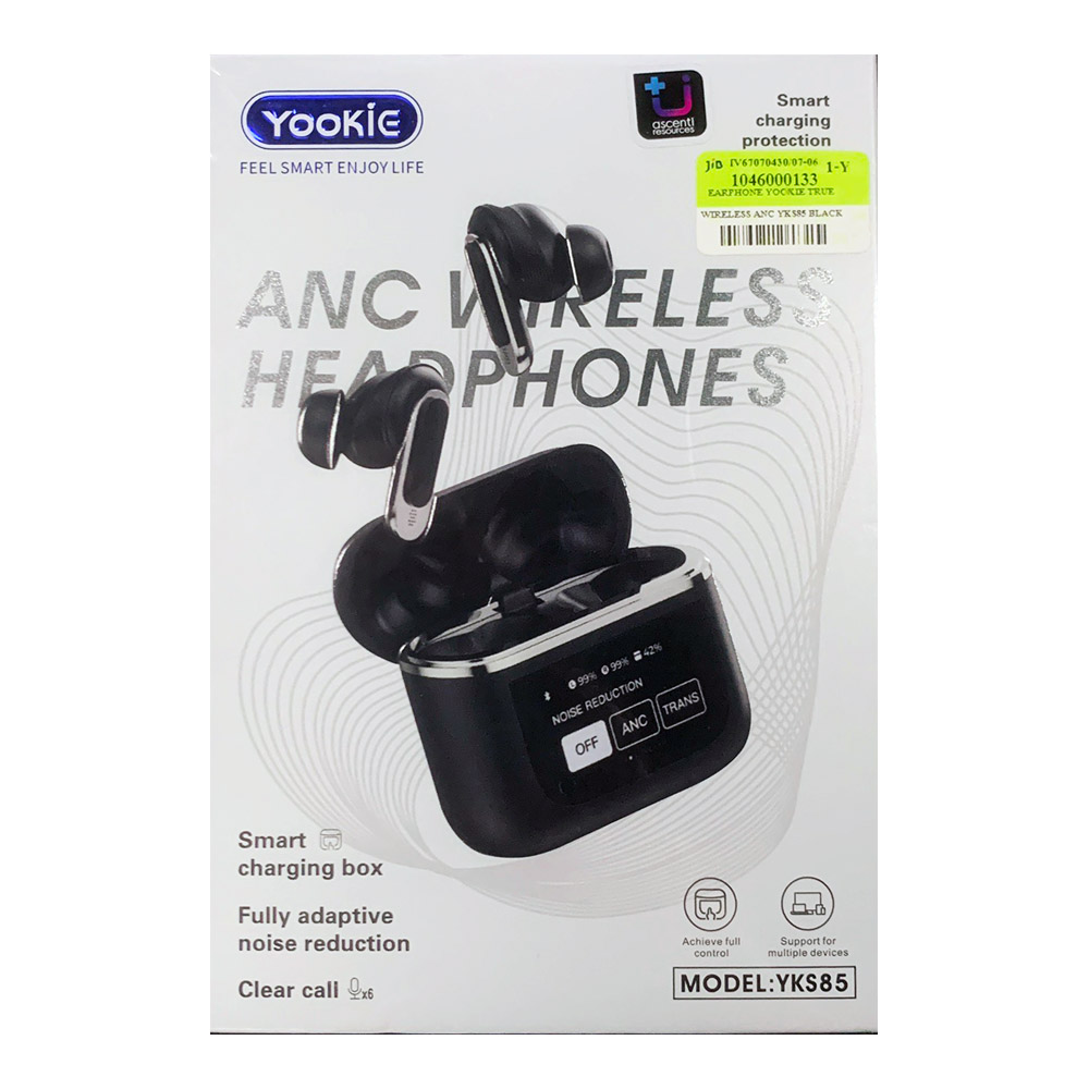 TRUE WIRELESS (หูฟังไร้สาย) YOOKIE YKS85 (BLACK)