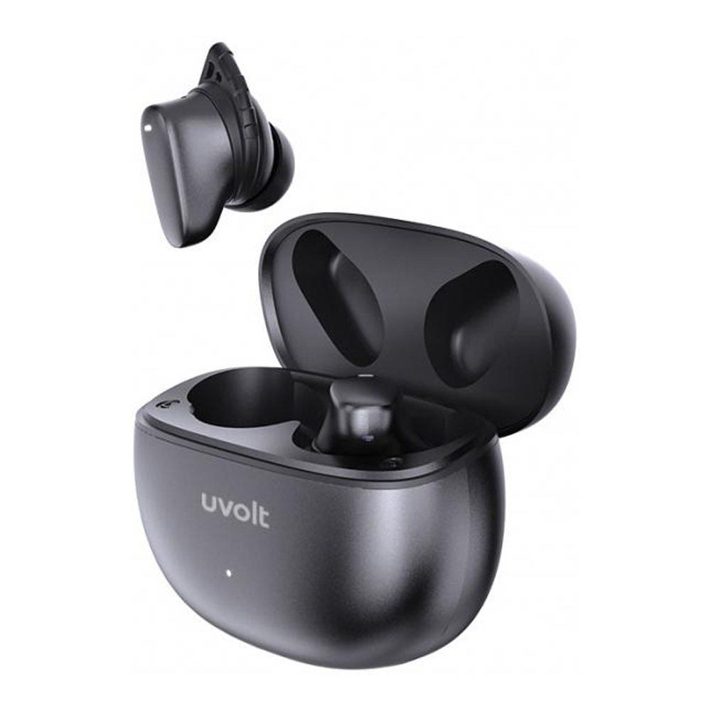 TRUE WIRELESS (หูฟังไร้สาย) UVOLT UV04 (GREY) (TWS-UV04)