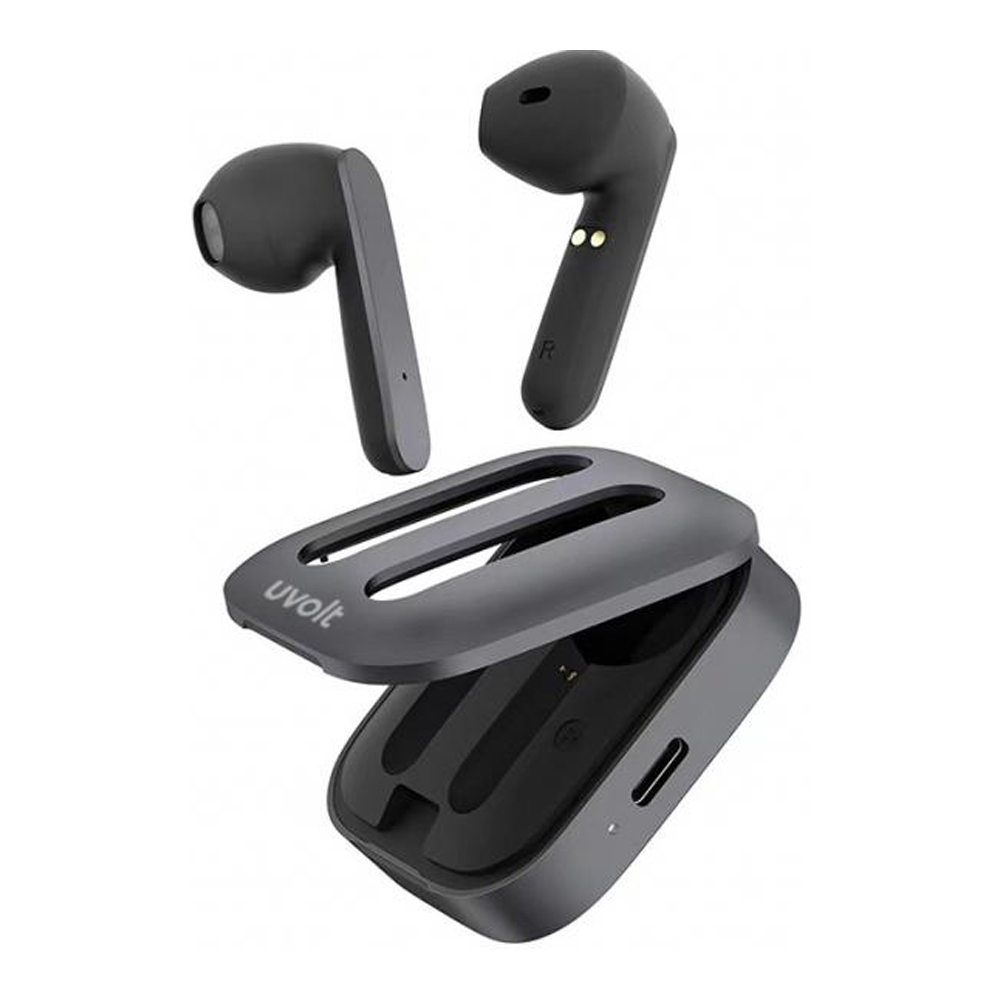 TRUE WIRELESS (หูฟังไร้สาย) UVOLT UV01 (GREY) (TWS-UV01)