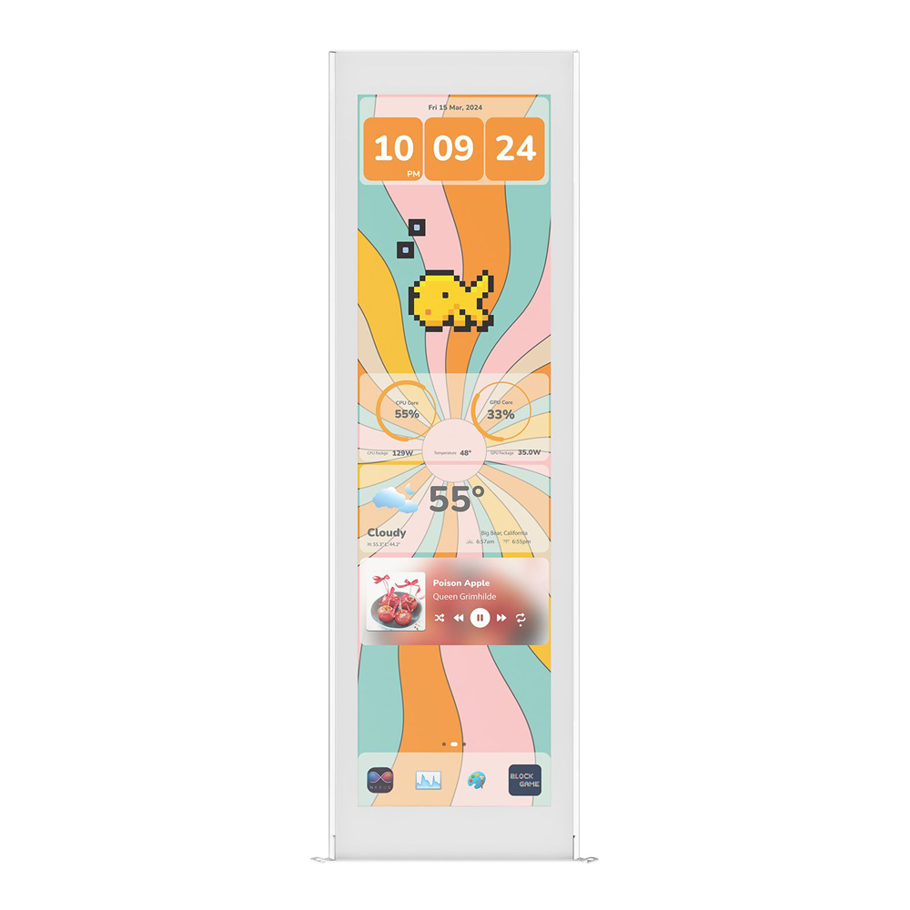LCD PANEL (หน้าจอสำหรับเคส) HYTE Y70 TOUCH INFINITE DISPLAY UPGRADE (BLACK)
