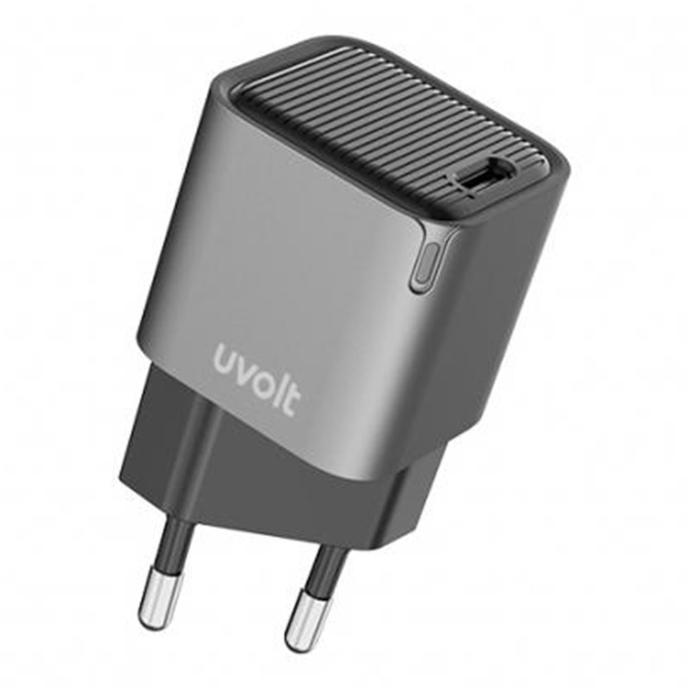 CHARGER (ที่ชาร์จ) UVOLT 1PORT PD 20W (PD-101AC) (GRAY)