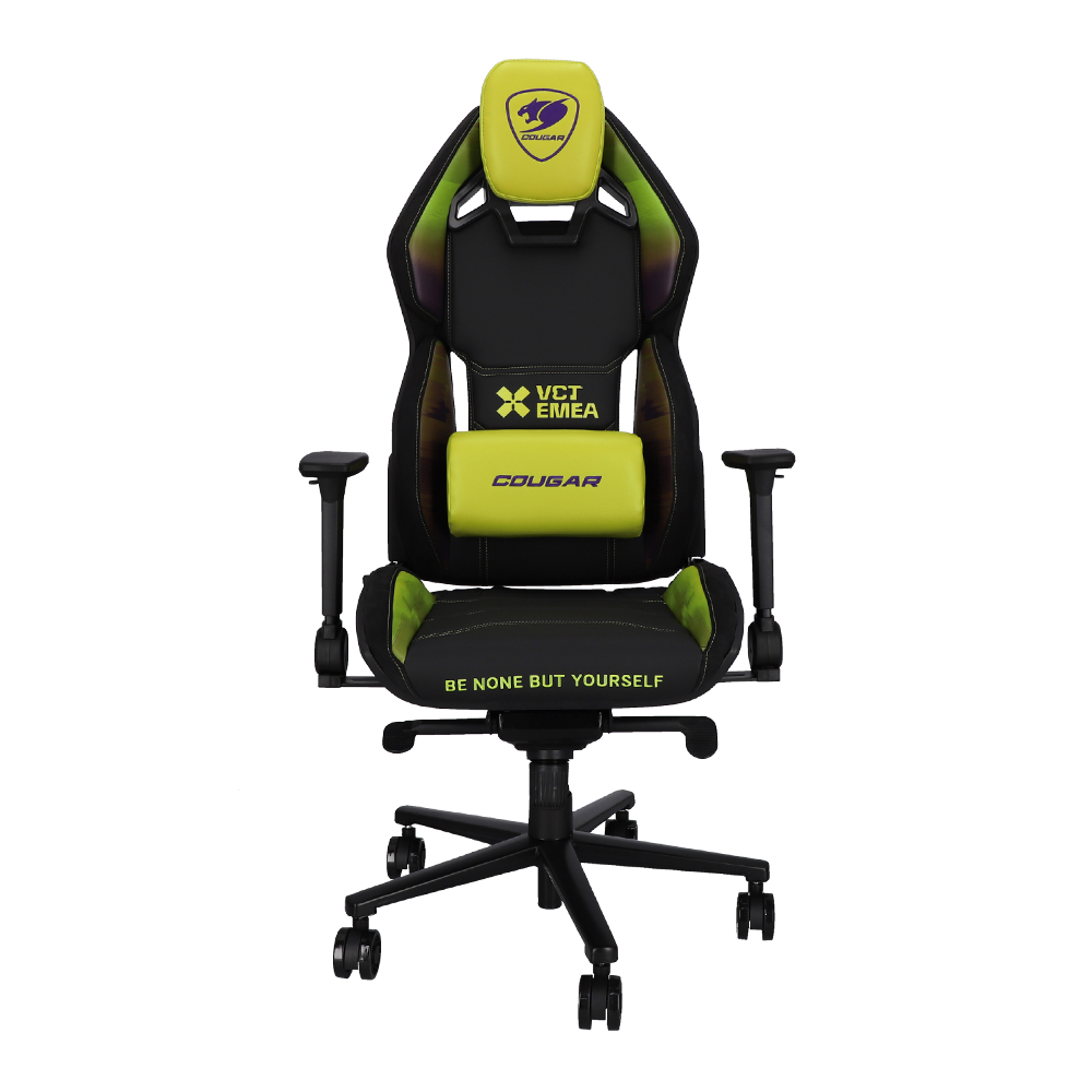GAMING CHAIR (เก้าอี้เกมมิ่ง) COUGAR GAMING HOTROD VCT EMEA (CGR-HOTROD-VCTEMEA) (BLACK-GREEN) (สินค้าต้องประกอบก่อนใช้งาน)