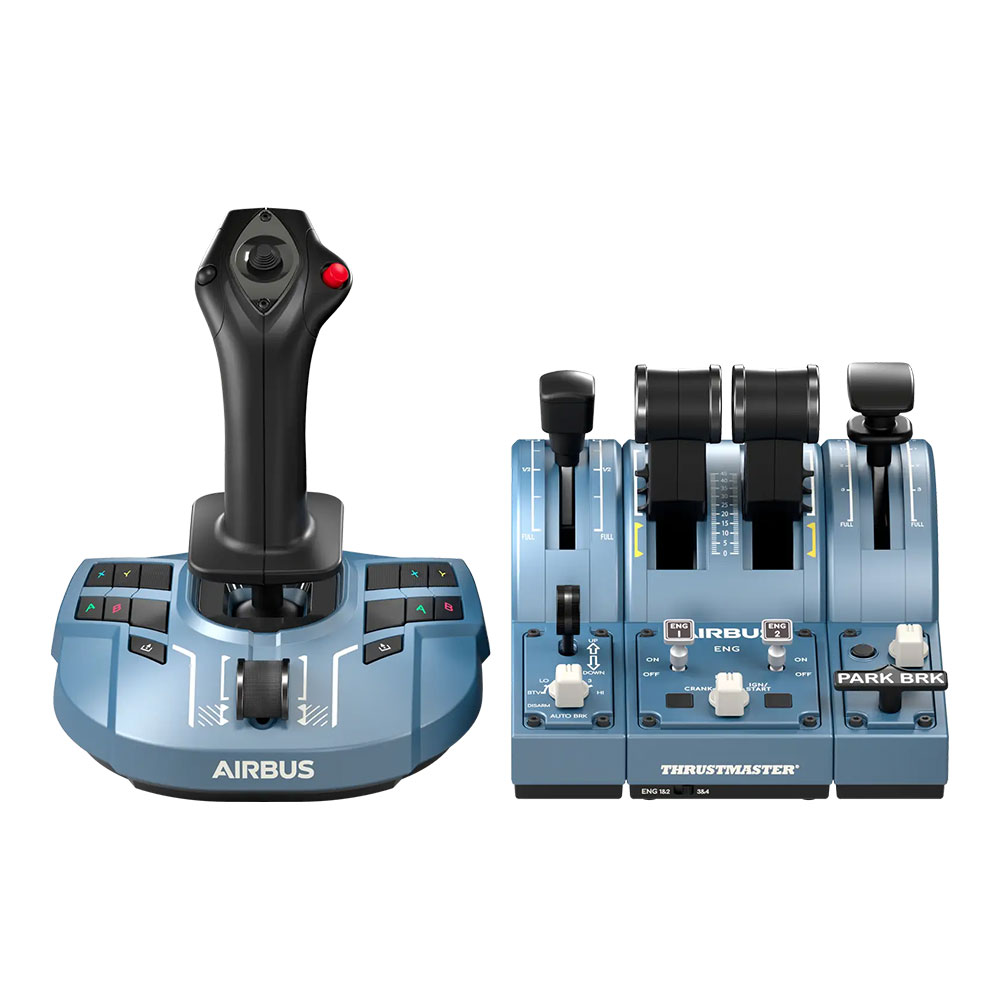FLIGHT WHEEL CONTROLLER (คอนโทรลเลอร์พวงมาลัยนักบิน) THRUSTMASTE TCA CAPTAIN PACK X AIRBUS EDITION (4460217)