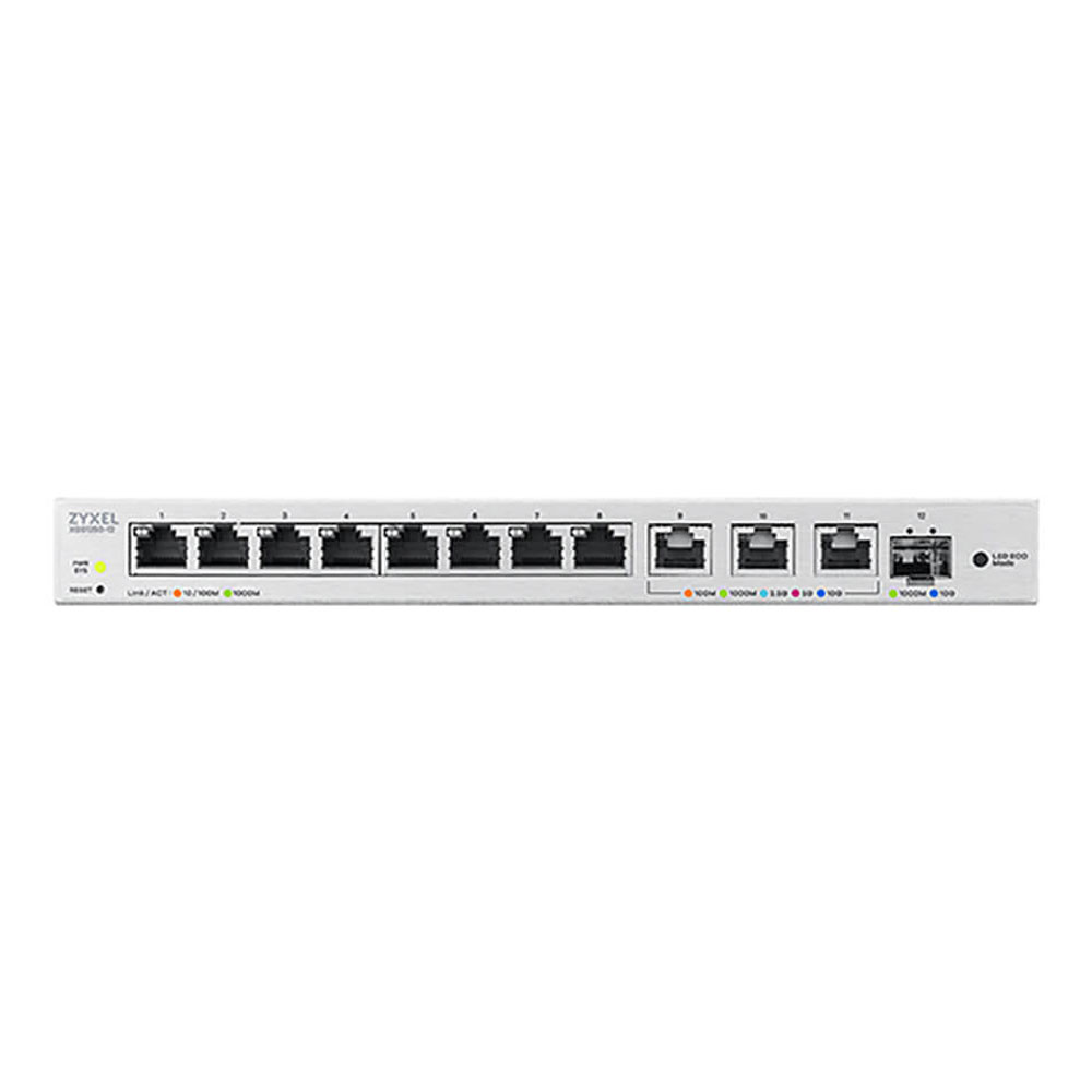 SWITCH (สวิตซ์) ZYXEL 12-PORT WEB-MANAGED MULTI-GIGABIT SWITCH INCLUDES 3-PORT 10G AND 1-PORT 10G SFP+ (XGS1250-12)