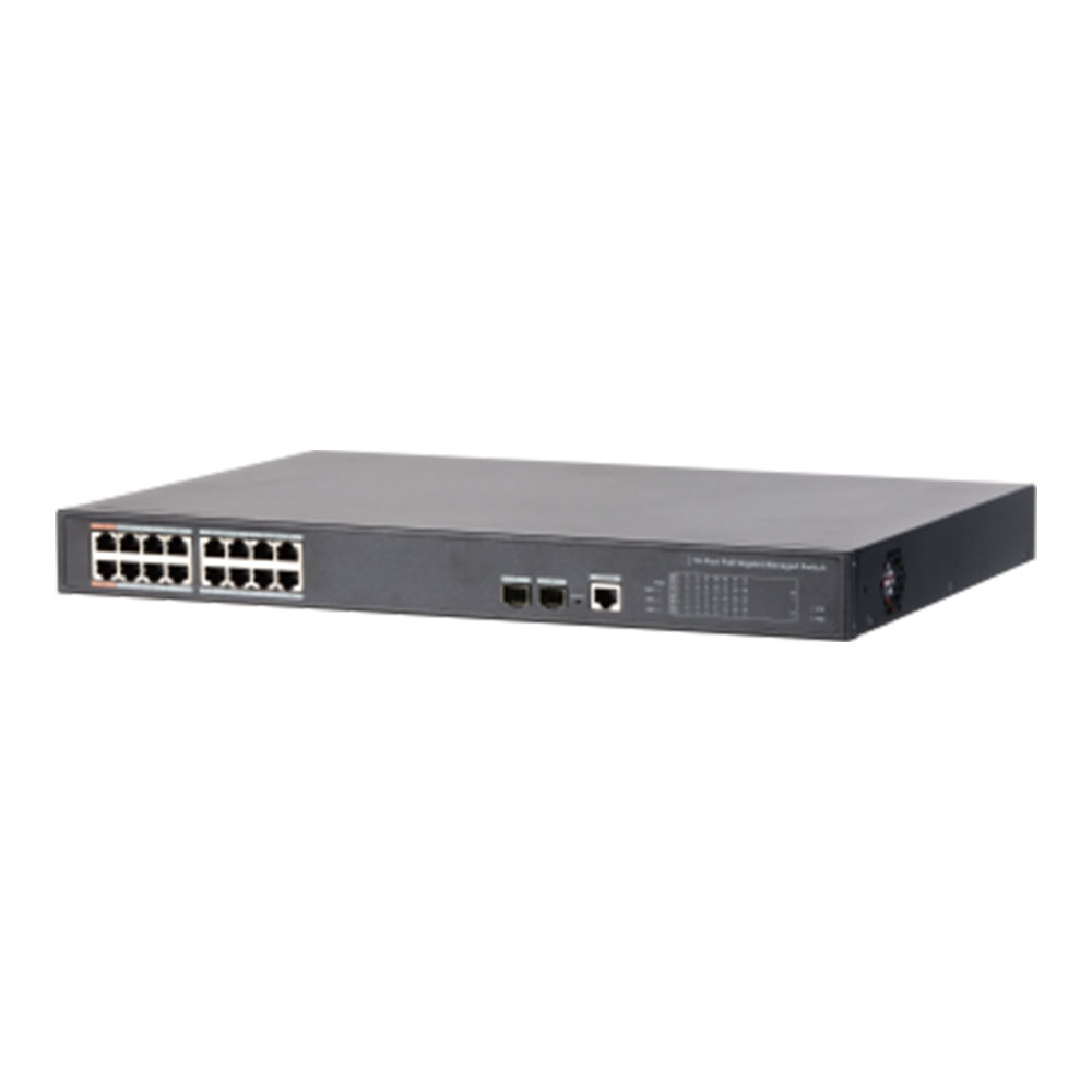 SWITCH (สวิตซ์) DAHUA SWITCH HUB 16-PORT POE GIGABIT MANAGED SWITCH (DH-PFS4218-16GT-240)