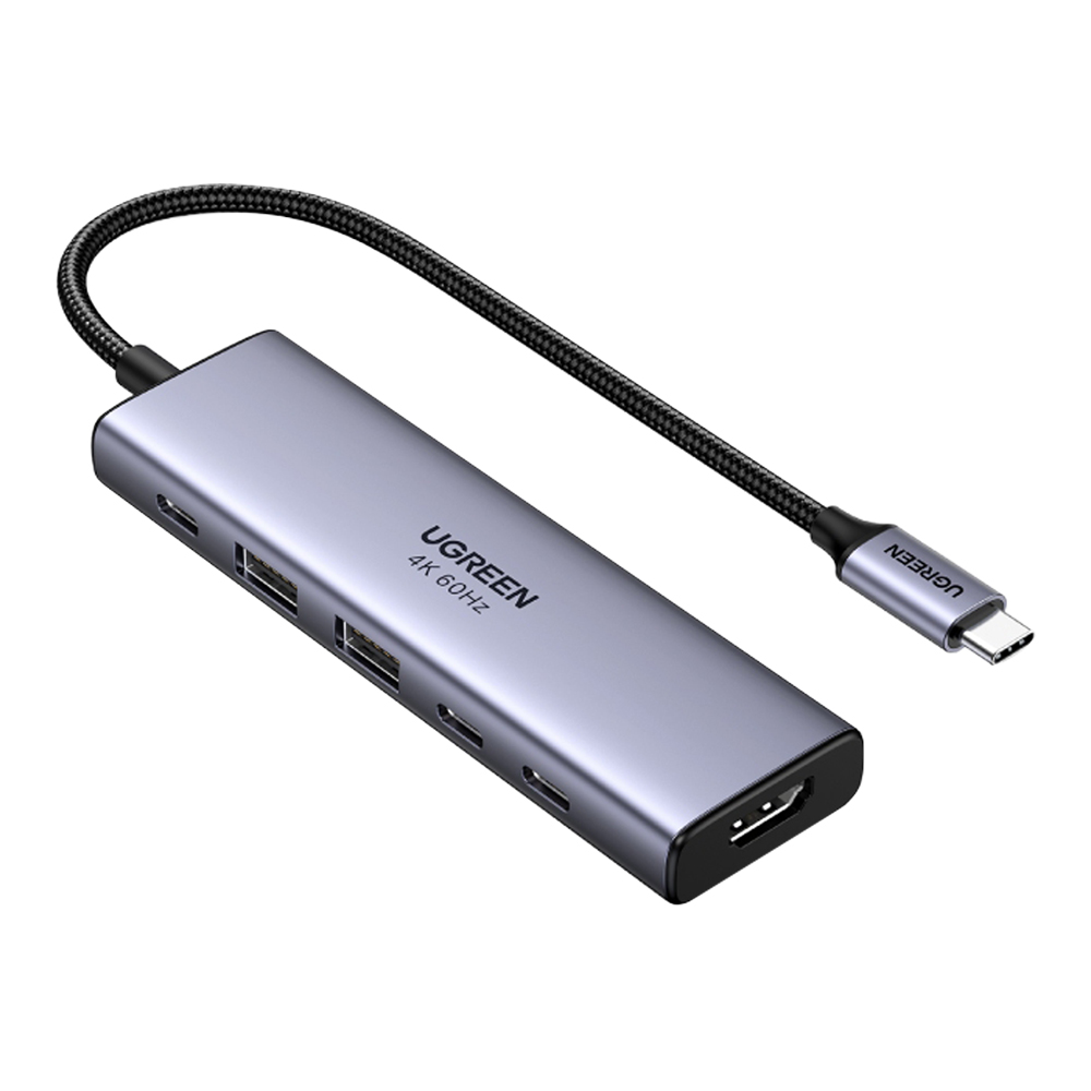 USB-C HUB (ยูเอสบีซีฮับ) UGREEN 6 IN 1 (35999)