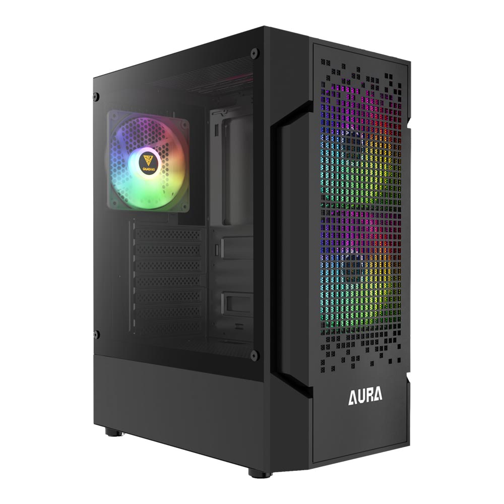 CASE (เคส) GAMDIAS AURA GC7 ARGB (BLACK) (ATX)
