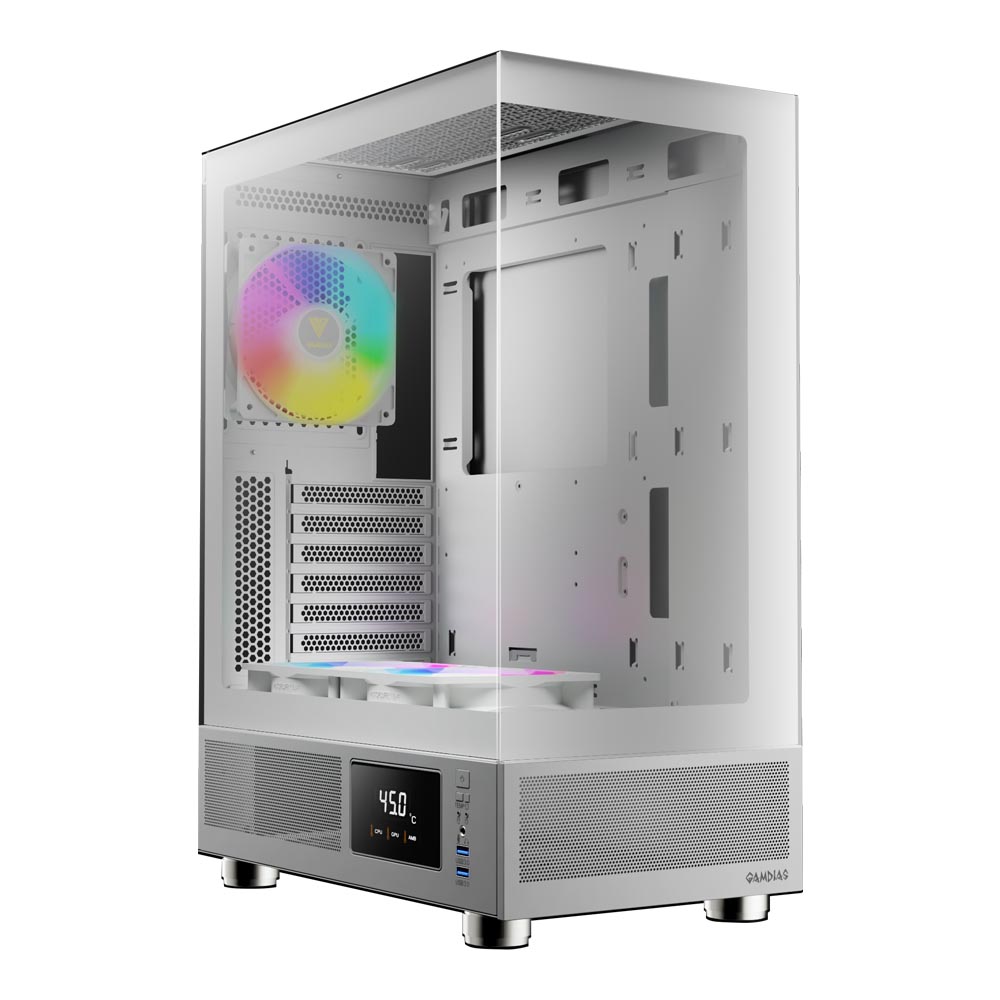 CASE (เคส) GAMDIAS ATLAS E1 WH (WHITE) (ATX)