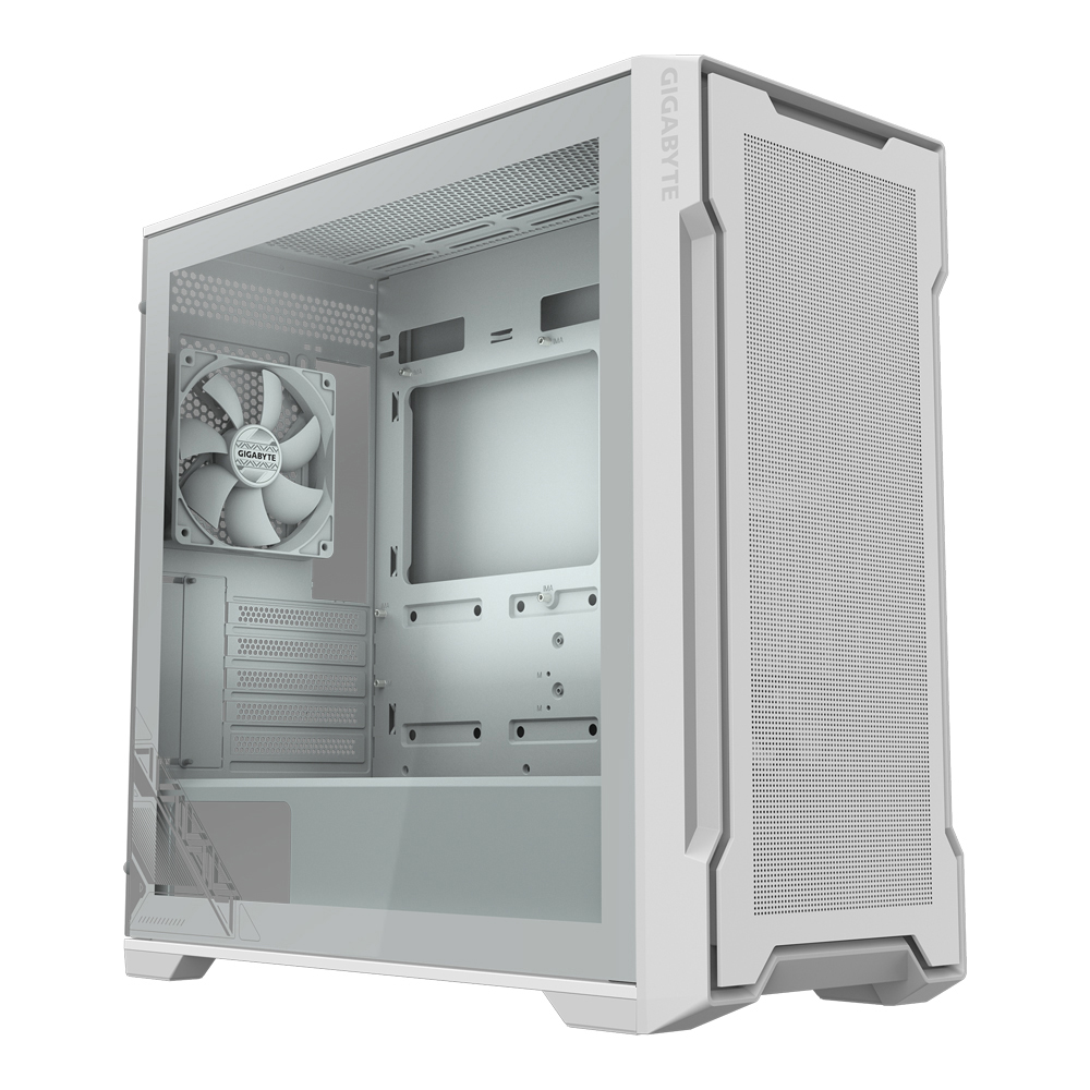 CASE (เคส) GIGABYTE C102 GLASS ICE (WHITE) (MICRO-ATX) (GB-C102GI GLOBAL)