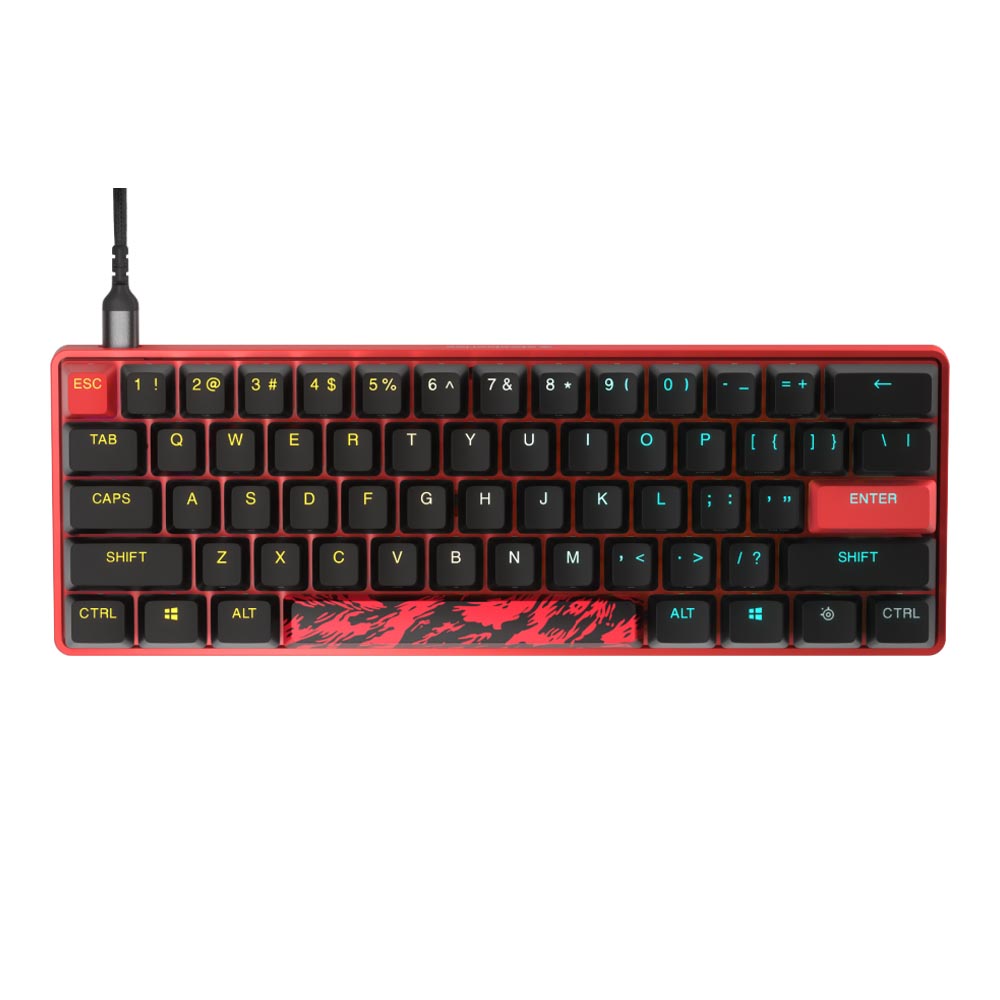 KEYBOARD (คีย์บอร์ด) STEELSERIES APEX 9 MINI FAZE CLAN EDITION (RED-BLACK) (STEELSERIES LINEAR OPTIPOINT OPTICAL SWITCH RGB EN)