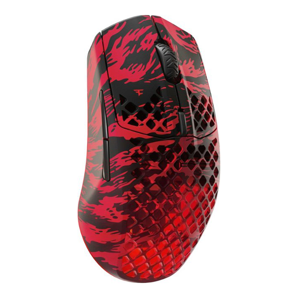 WIRELESS MOUSE (เมาส์ไร้สาย) STEELSERIES AEROX 3 WIRELESS FAZE CLAN EDITION - BLACK-RED