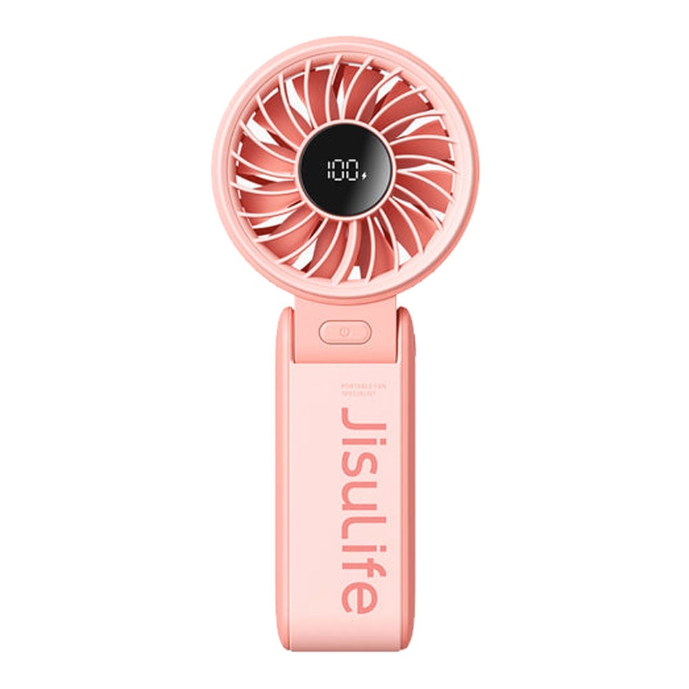 HANDHELD MINI FAN (พัดลมพกพาขนาดเล็ก) JISULIFE LIFE 7 HANDHELD FAN 5000 MAH (PINK)