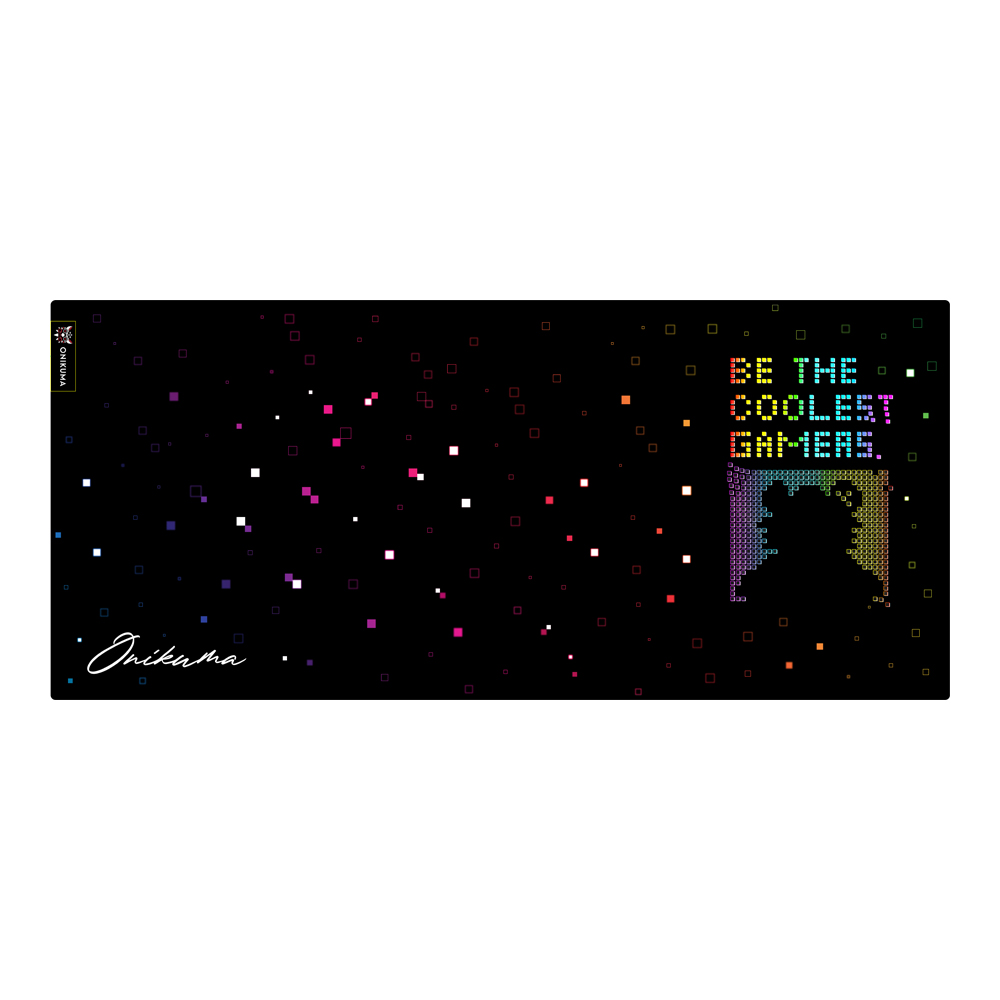 MOUSE PAD (เมาส์แพด) ONIKUMA BE THE COOLEST GAMER (BLACK) (MP008)