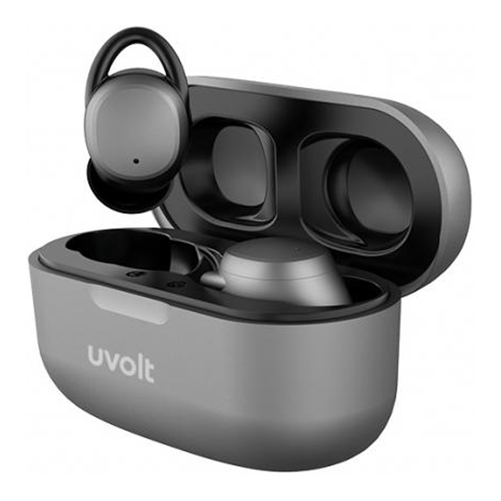 TRUE WIRELESS (หูฟังไร้สาย) UVOLT UV06 (GREY) (TWS-UV06)