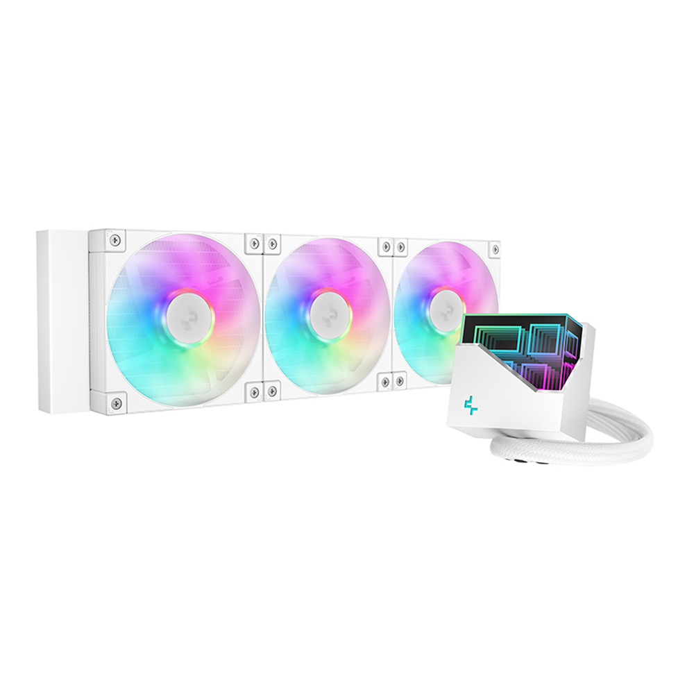 CPU LIQUID COOLER (ระบบระบายความร้อนด้วยน้ำ) DEEPCOOL LT360 WH ARGB (WHITE)