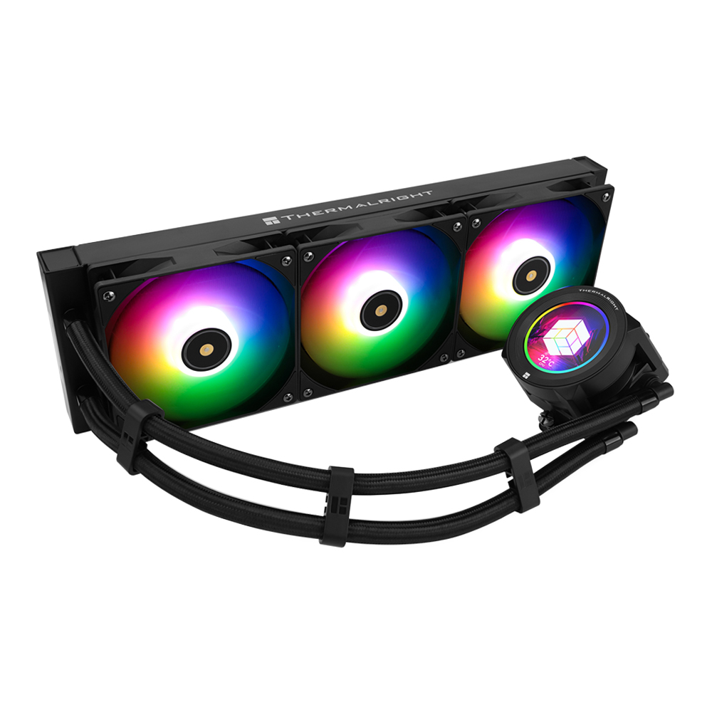 CPU LIQUID COOLER (ระบบระบายความร้อนด้วยน้ำ) THERMALRIGHT CORE VISION 360 BLACK ARGB