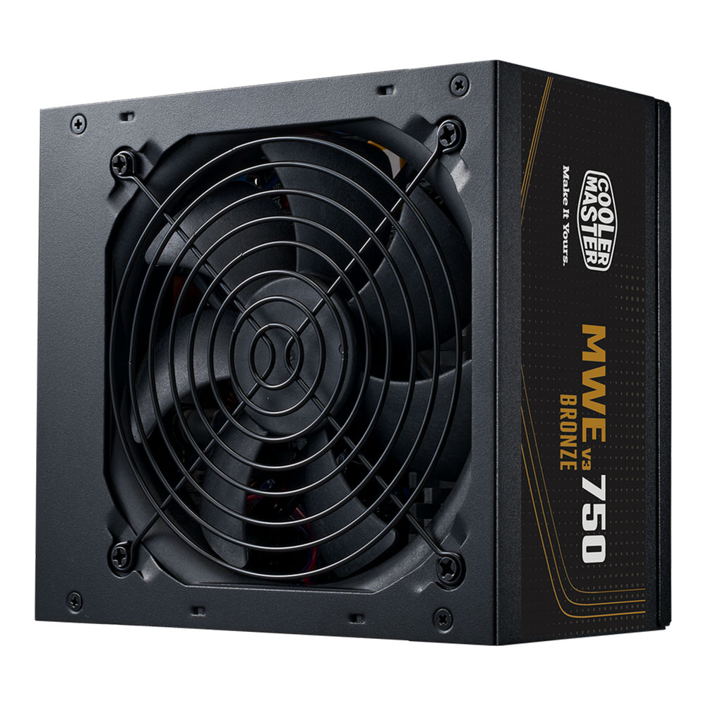 POWER SUPPLY (อุปกรณ์จ่ายไฟ) COOLER MASTER MWE BRONZE V3 FR 750W ATX 3.0 READY A/EU CABLE (MPE-7501-ACAAW-3B)