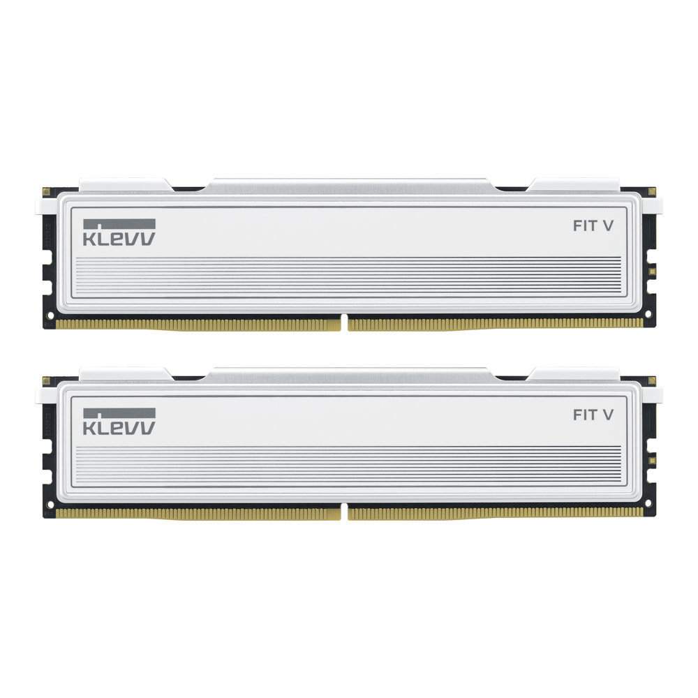 32GB (16GBx2) DDR5 5600MHz RAM (หน่วยความจำ) KLEVV FIT V AMD EXPO & INTEL XMP CL30 - CERAMIC WHITE