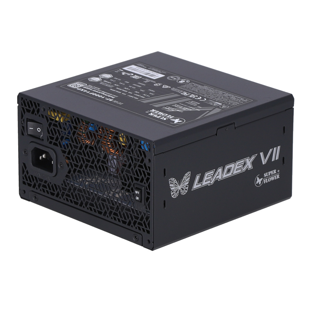POWER SUPPLY (อุปกรณ์จ่ายไฟ) SUPER FLOWER LEADEX VII PLATINUM PRO 1000W ATX 3.1 - 1000W 80 PLUS PLATINUM BLACK ATX