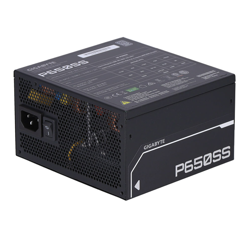 POWER SUPPLY (อุปกรณ์จ่ายไฟ) GIGABYTE - 650W 80 PLUS SILVER (GP-P650SS)