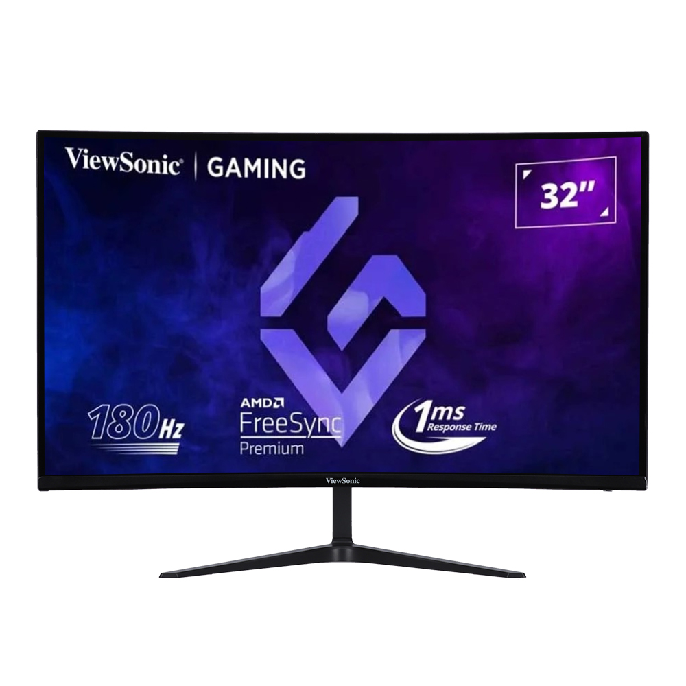 Monitor (จอมอนิเตอร์) Viewsonic Vx3218C-2K - 31.5 Inch Va 2K 180Hz Amd Freesync Premium Curved
