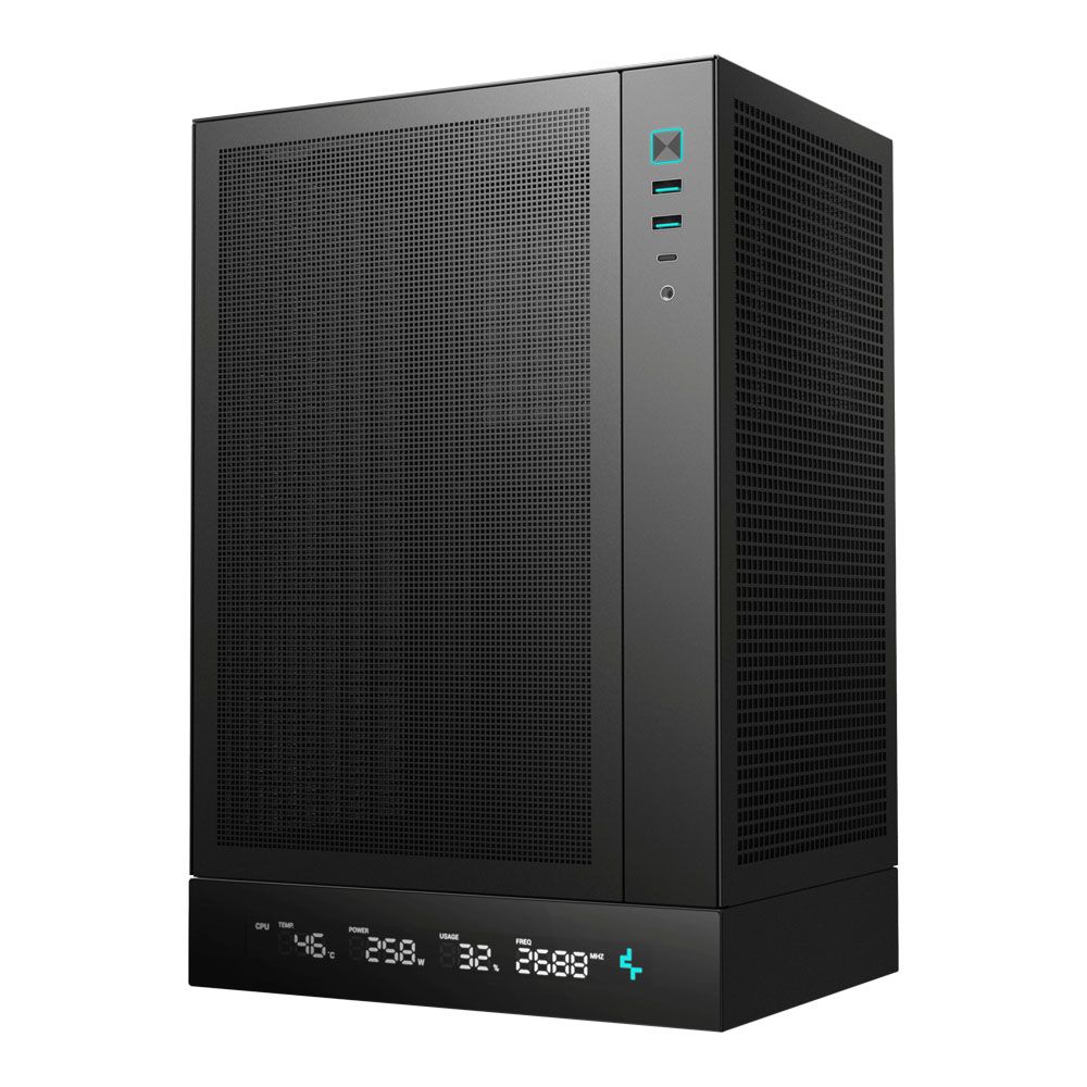 CASE (เคส) DEEPCOOL CH170 DIGITAL (BLACK) (MINI-ITX)