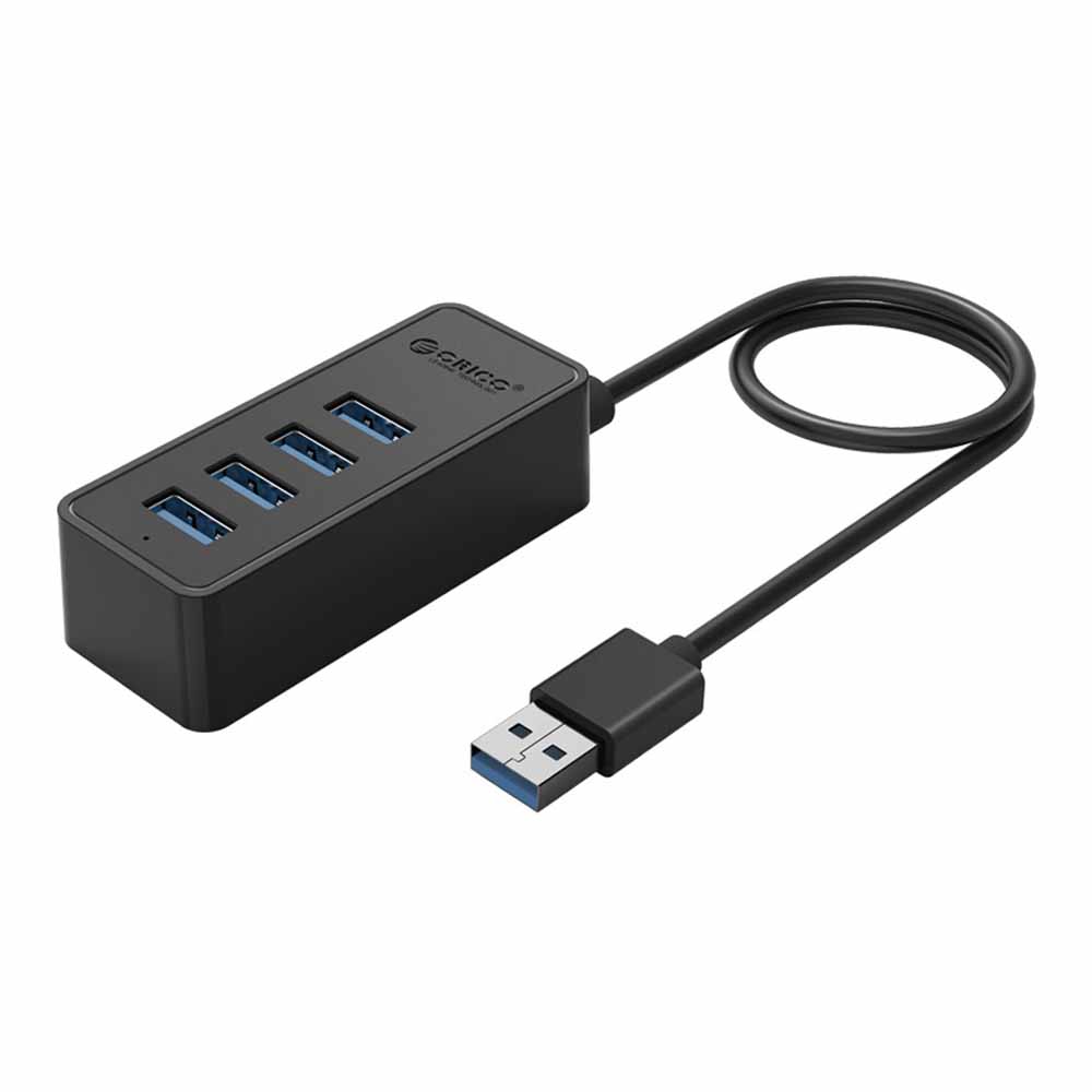 USB HUB (ยูเอสบีฮับ) ORICO W5P-U3 - 4 PORT USB3.0 HUB WITH MICRO B POWER PORT (W5P-U3-030-BK-BP-HW)