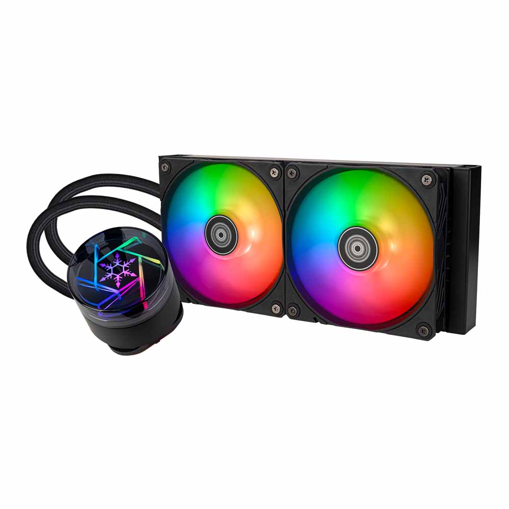 CPU LIQUID COOLER (ระบบระบายความร้อนด้วยน้ำ) SILVERSTONE NOVAPEAK 240 ARGB (BLACK)