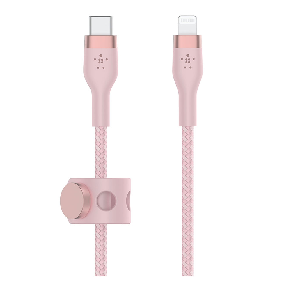 CHARGER CABLE (สายชาร์จ) BELKIN BOOSTCHARGE PRO FLEX USB-C CABLE WITH LIGHTNING CONNECTOR 1M (CAA011BT1MPK)