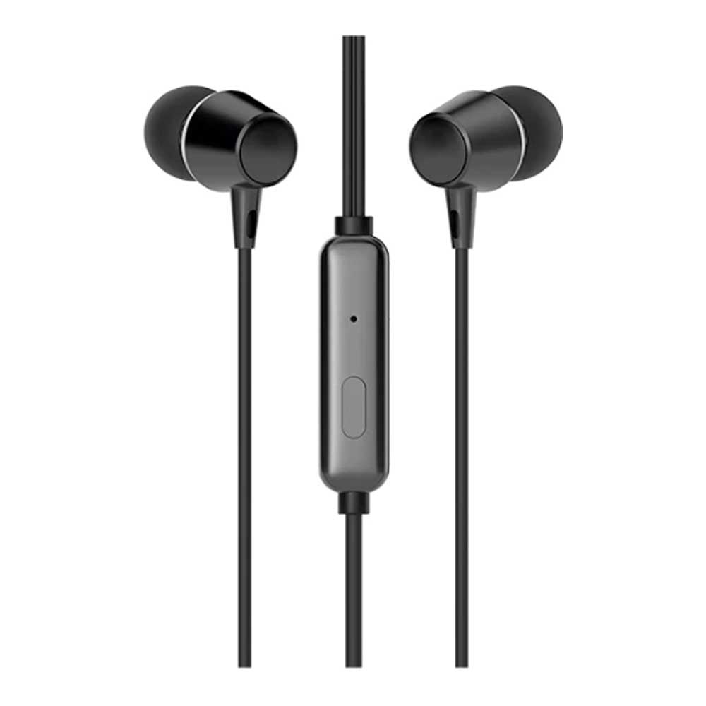 IN EAR HEADPHONE (หูฟังอินเอียร์) HP DHE-7000 - WIRED AUX 3.5 MM (BLACK)