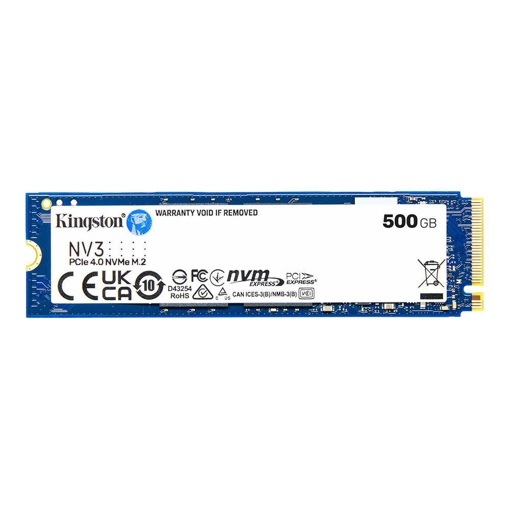 500 GB SSD (เอสเอสดี) KINGSTON NV3 - PCIe 4x4 NVMe M.2 2280 (SNV3S/500G)