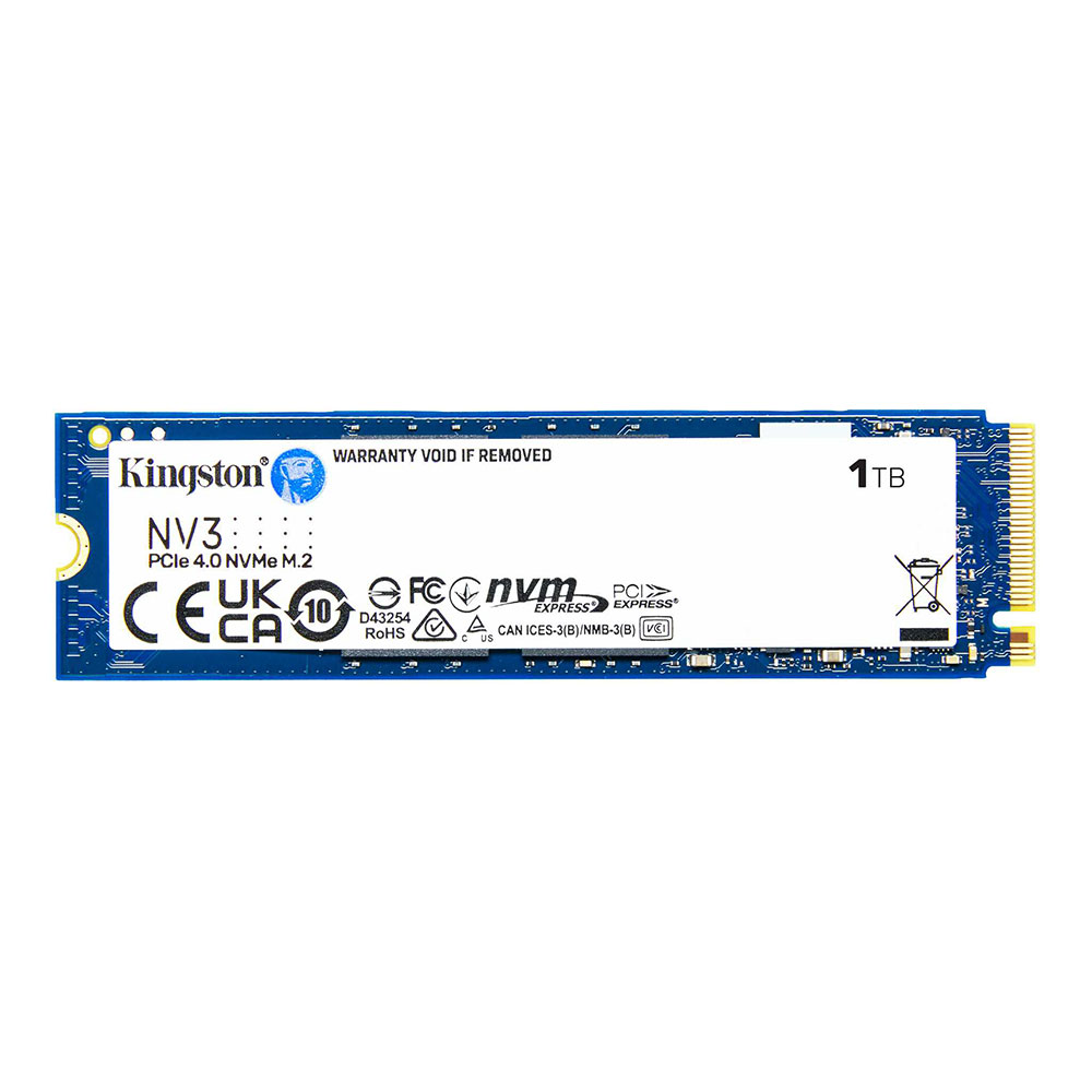 1 TB SSD (เอสเอสดี) KINGSTON NV3 - PCIe 4x4 NVMe M.2 2280 (SNV3S/1000G)