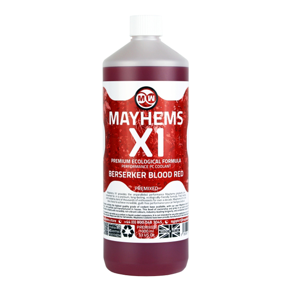 COOLANT (น้ำยาหล่อเย็น) MAYHEMS X1 PREMIX BERSERKER BLOOD RED (RED)
