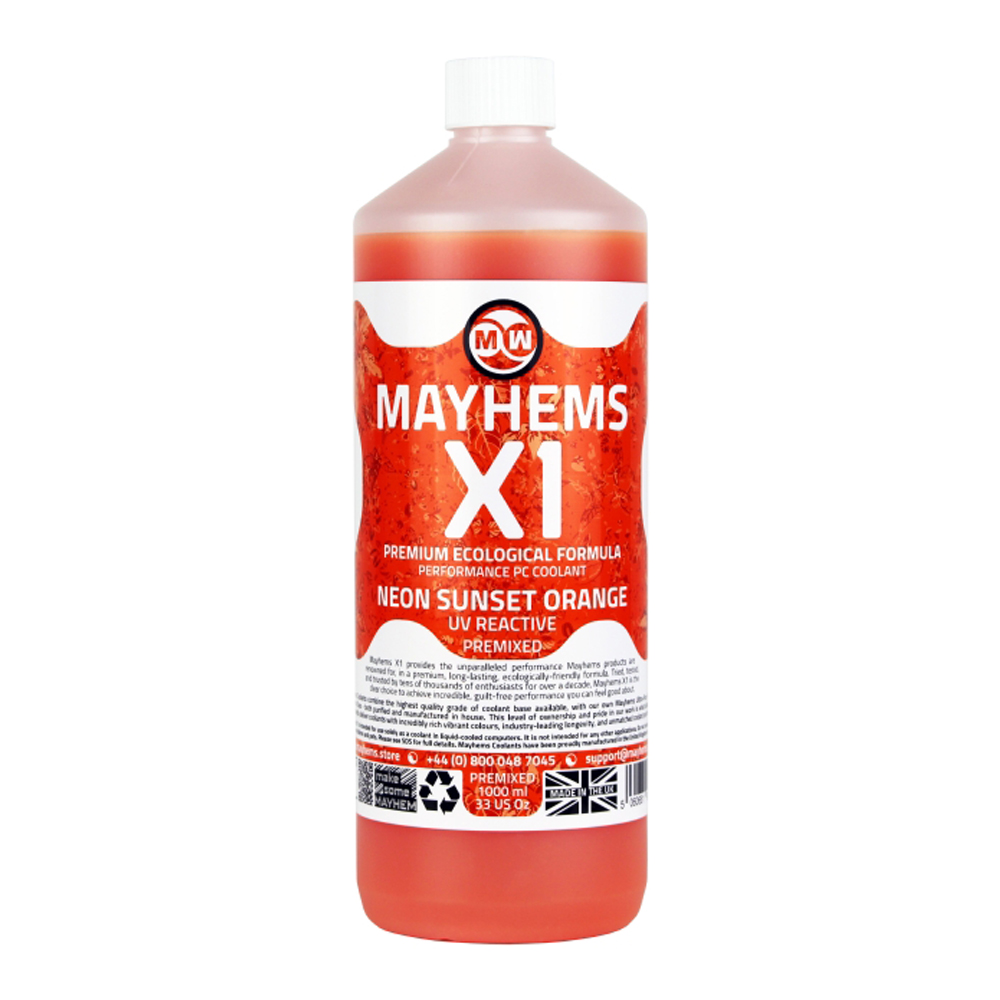COOLANT (น้ำยาหล่อเย็น) MAYHEMS X1 PREMIX NEON SUNSET ORANGE (ORANGE)