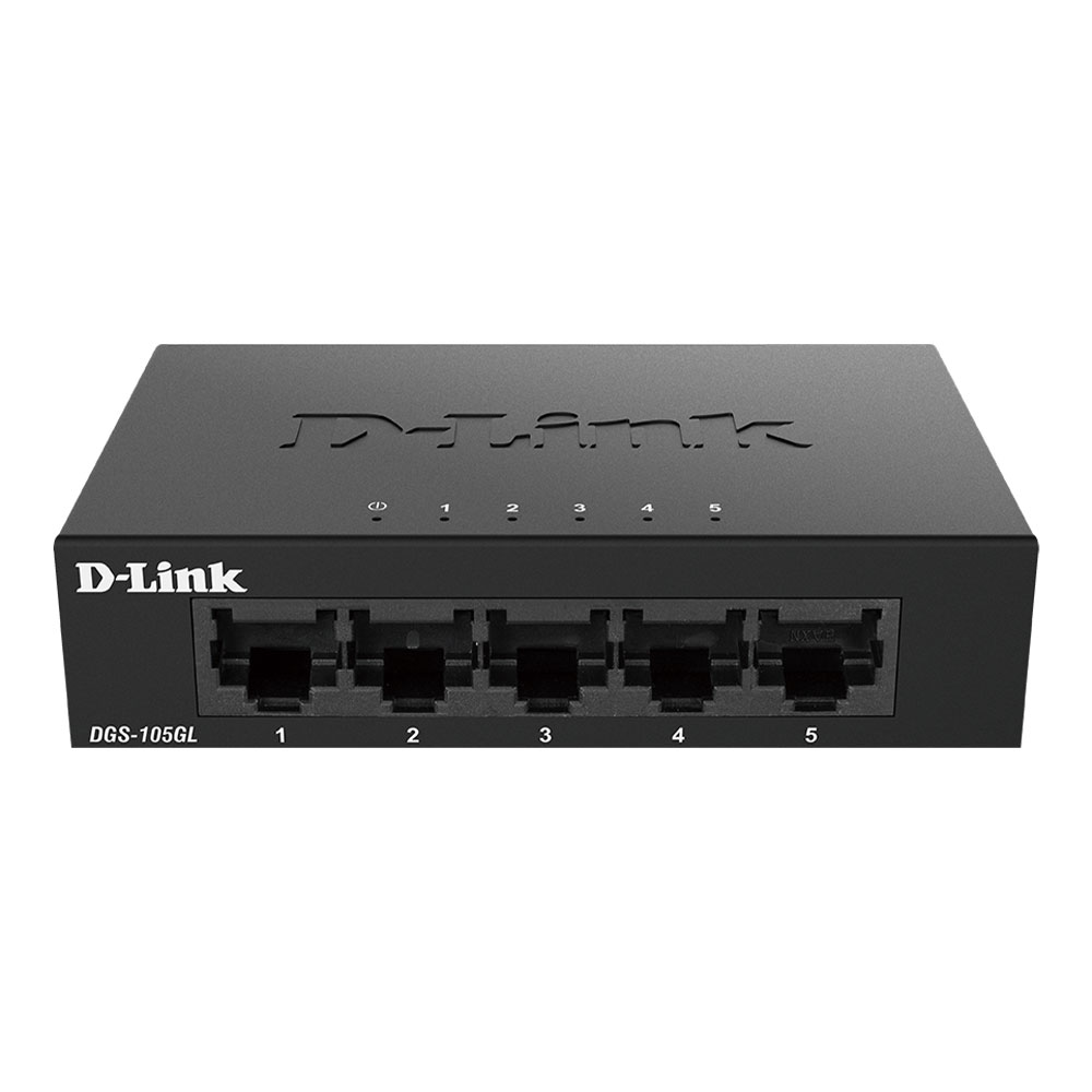 SWITCH (สวิตซ์) D-LINK 5-PORT UNMANAGED GIGABIT SWITCH (METAL) (DGS-105GL)