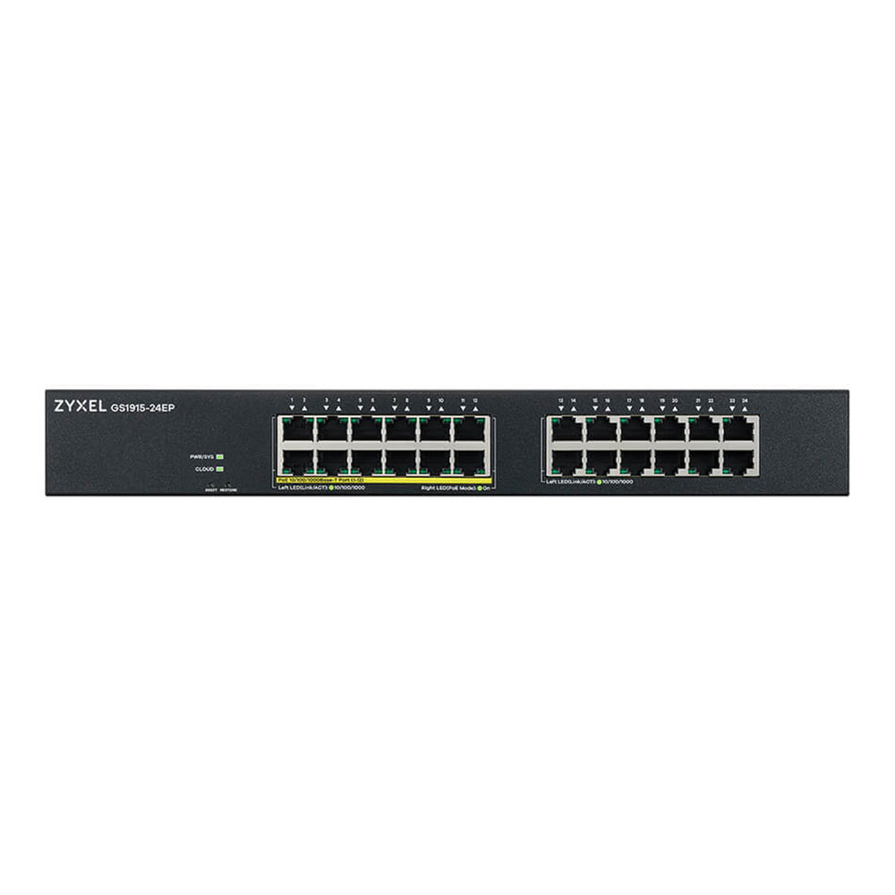 SWITCH (สวิตซ์) ZYXEL SWITCH HUB 24 PORT (GS1915-24EP) GB PORT MANAGED PoE
