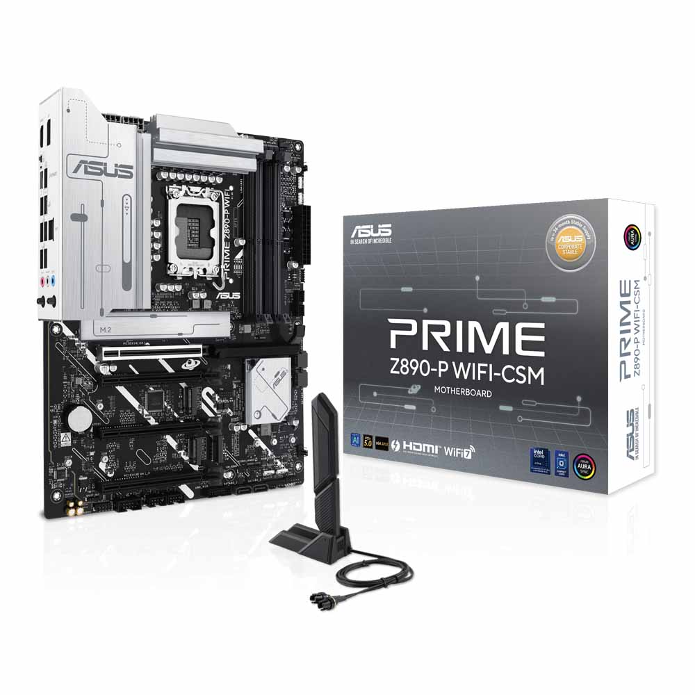 MAINBOARD (เมนบอร์ด) ASUS PRIME Z890-P WIFI-CSM - INTEL SOCKET 1851 DDR5 ATX