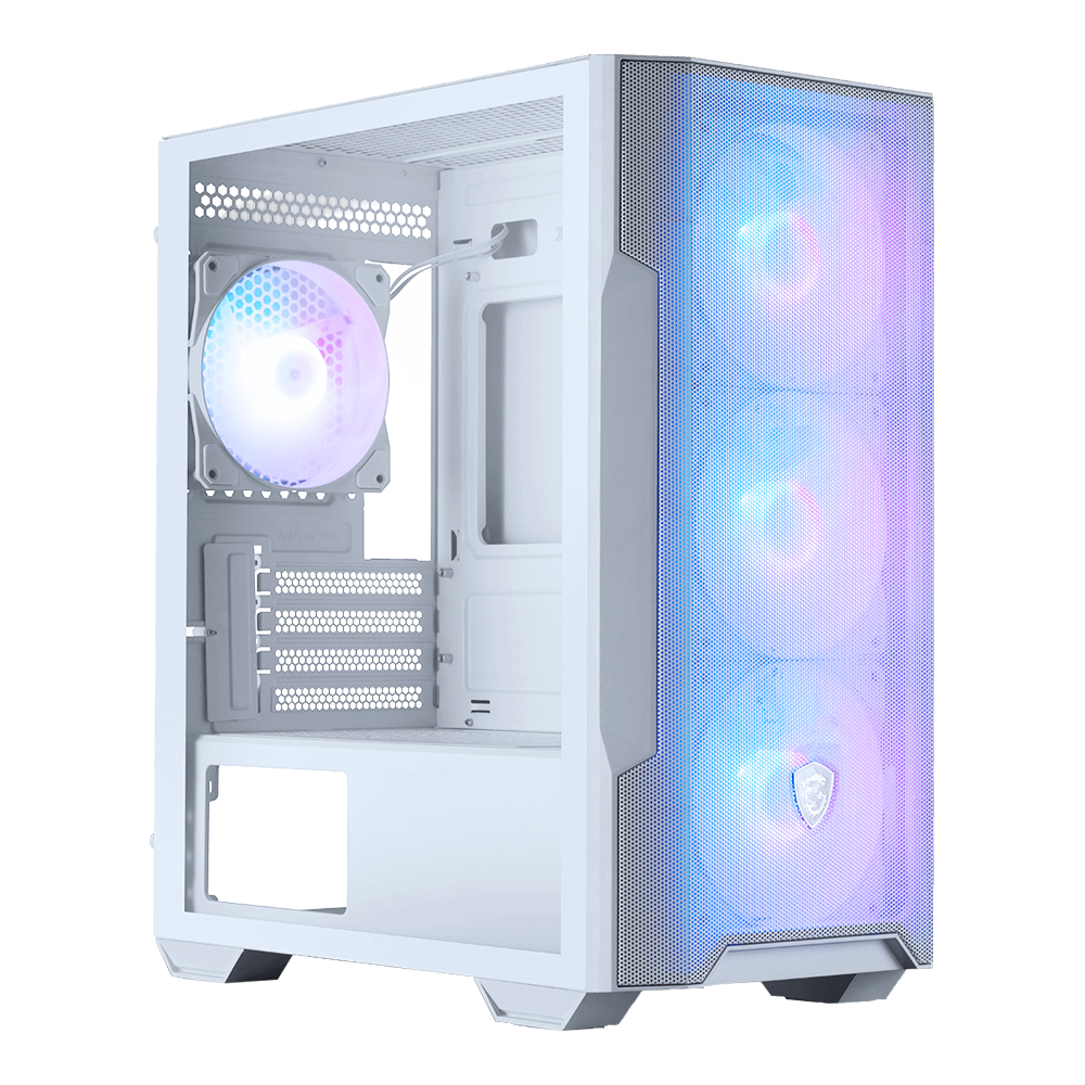CASE (เคส) MSI MAG FORGE M100R (WHITE) (MICRO-ATX)