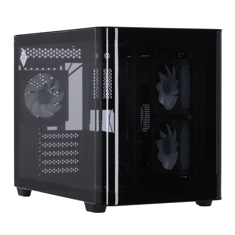 CASE (เคส) AEROCOOL P300C (BLACK) (MICRO-ATX)