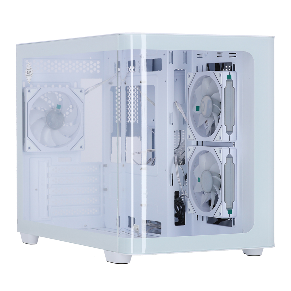 CASE (เคส) AEROCOOL P300C (WHITE) (MICRO-ATX)