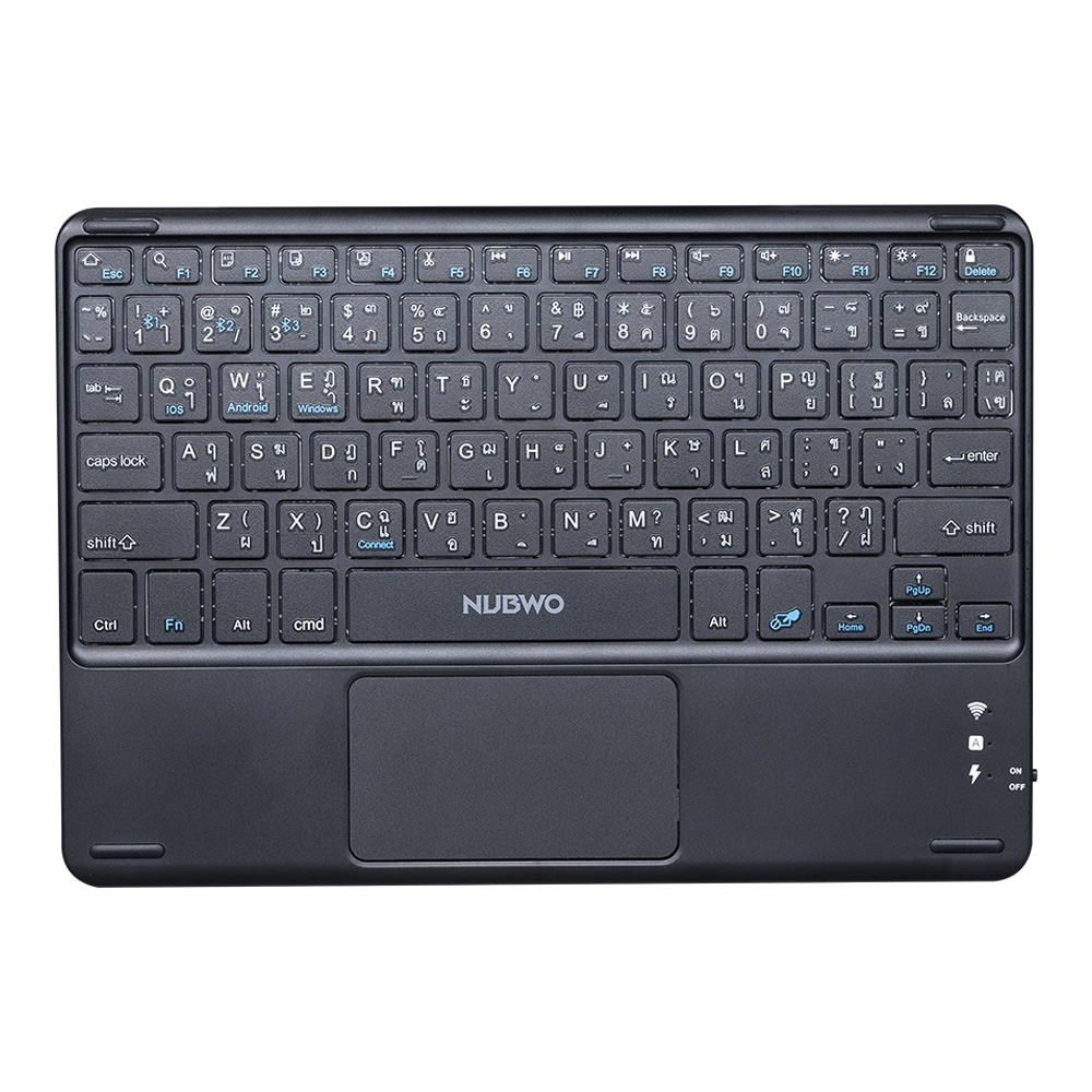 BLUETOOTH KEYBOARD (คีย์บอร์ดบลูทูธ) NUBWO NKB109 (BLACK)