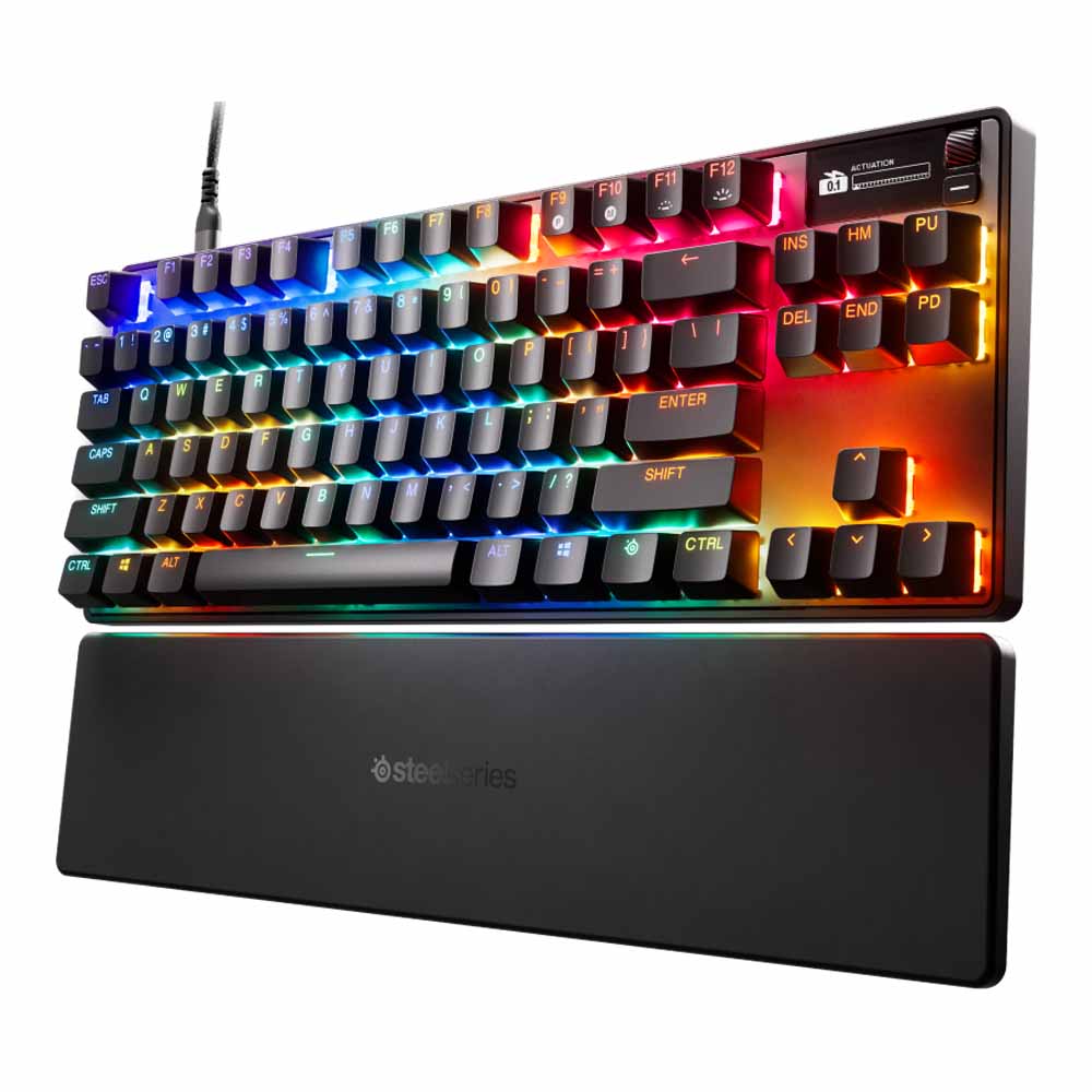 KEYBOARD (คีย์บอร์ด) STEELSERIES APEX PRO TKL GEN 3 (BLACK) (OMNIPOINT 3.0 SWITCH RGB EN)