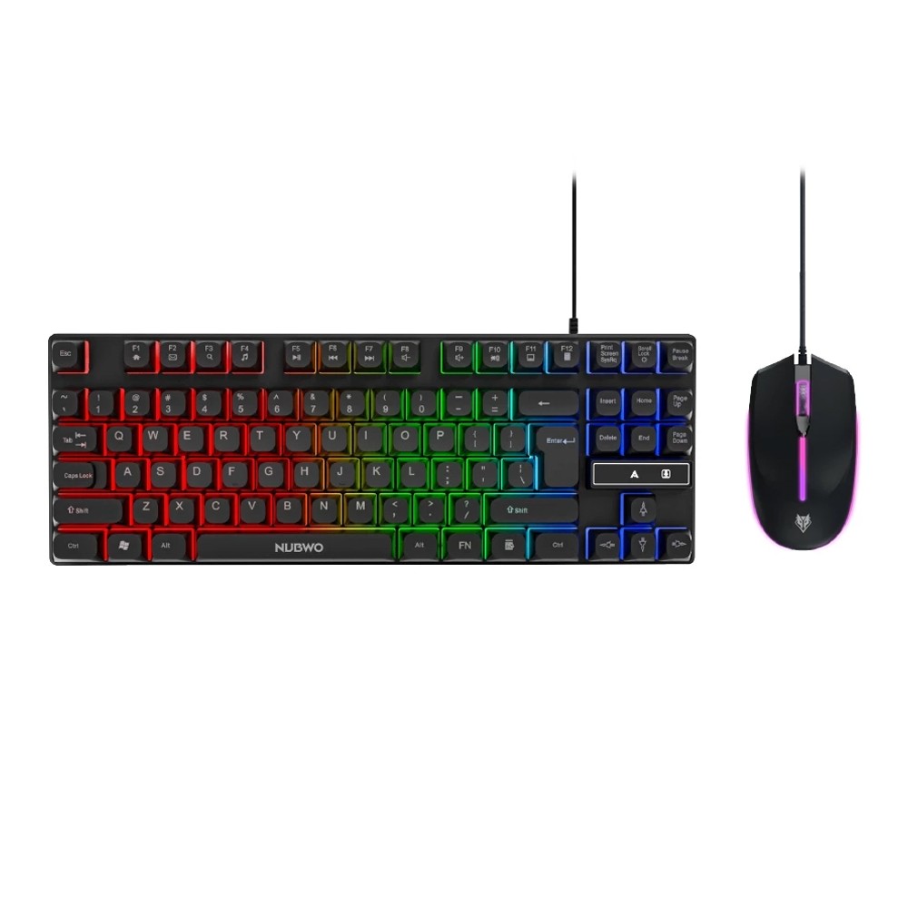 KEYBOARD & MOUSE (คีย์บอร์ดและเมาส์) NUBWO NKM-639 (BLACK)