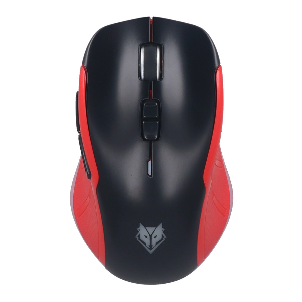 WIRELESS MOUSE (เมาส์ไร้สาย) NUBWO NM105W DUAL MODE (BLACK-RED)