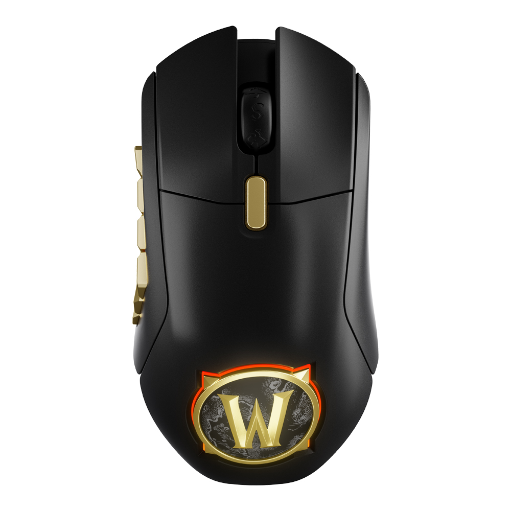 WIRELESS MOUSE (เมาส์ไร้สาย) STEELSERIES AEROX 9 WIRELESS - WORLD OF WARCRAFT EDITION (BLACK-GOLD)