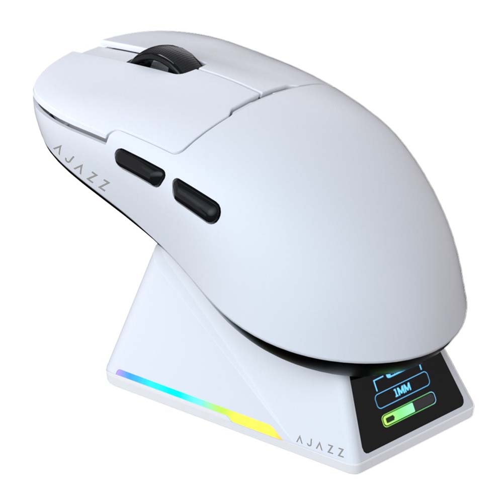 WIRELESS MOUSE (เมาส์ไร้สาย) AJAZZ AJ159 APEX (WHITE) (AJ-MS-AJ159APEX-W)