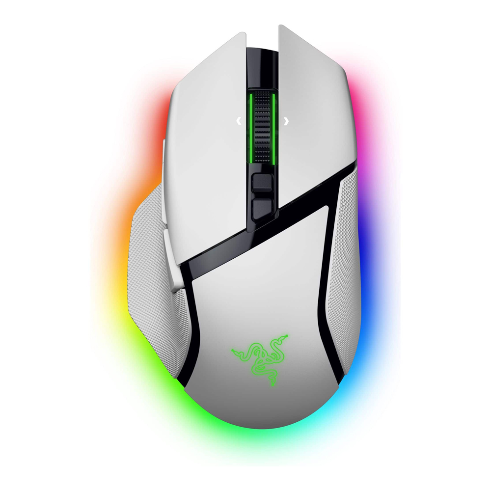 WIRELESS MOUSE (เมาส์ไร้สาย) RAZER BASILISK V3 PRO 35K (WHITE) (RZ01-05240200-R3A1)