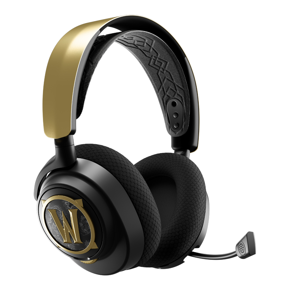 WIRELESS HEADSET (หูฟังไร้สาย) STEELSERIES ARCTIS NOVA 7 - WORLD OF WARCRAFT EDITION (BLACK-GOLD)