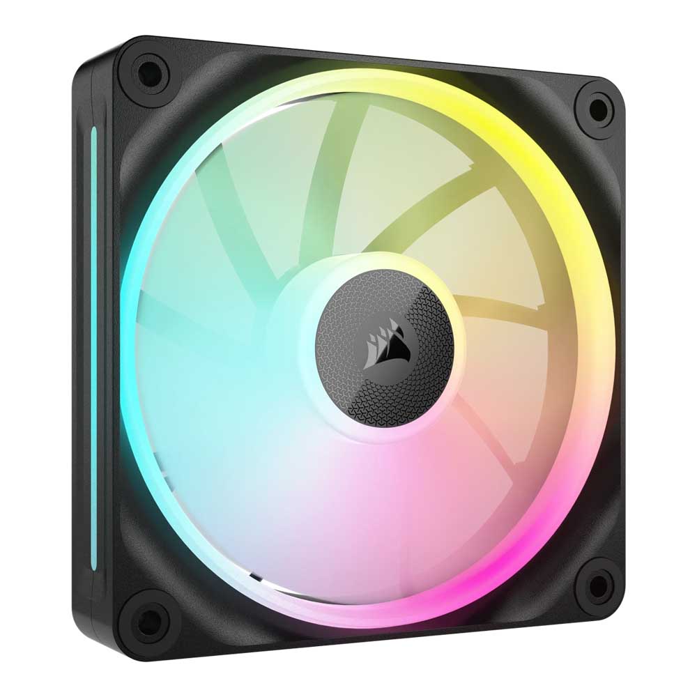 CASE FAN (พัดลมเคส) CORSAIR ICUE LINK LX120 RGB 120MM PWM SINGLE FAN EXPANSION (SINGLE PACK) (BLACK) (CO-9051025-WW)
