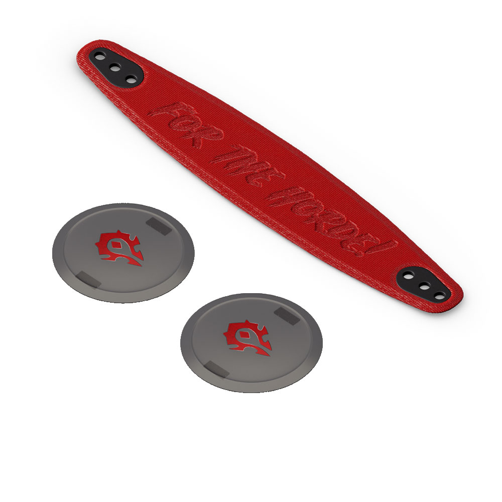 BOOSTER PACK (อุปกรณ์เสริมหูฟัง) STEELSERIES BOOSTER PACK WORLD OF WARCRAFT - HORDE EDITION RED (5707119061278)